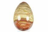 Colorful, Polished Petrified Wood Egg - Madagascar #286085-1